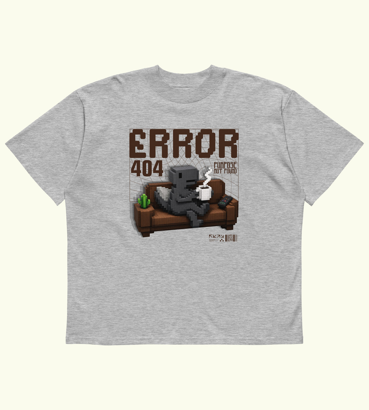 Error 404 - High Neck T-Shirt - DTG