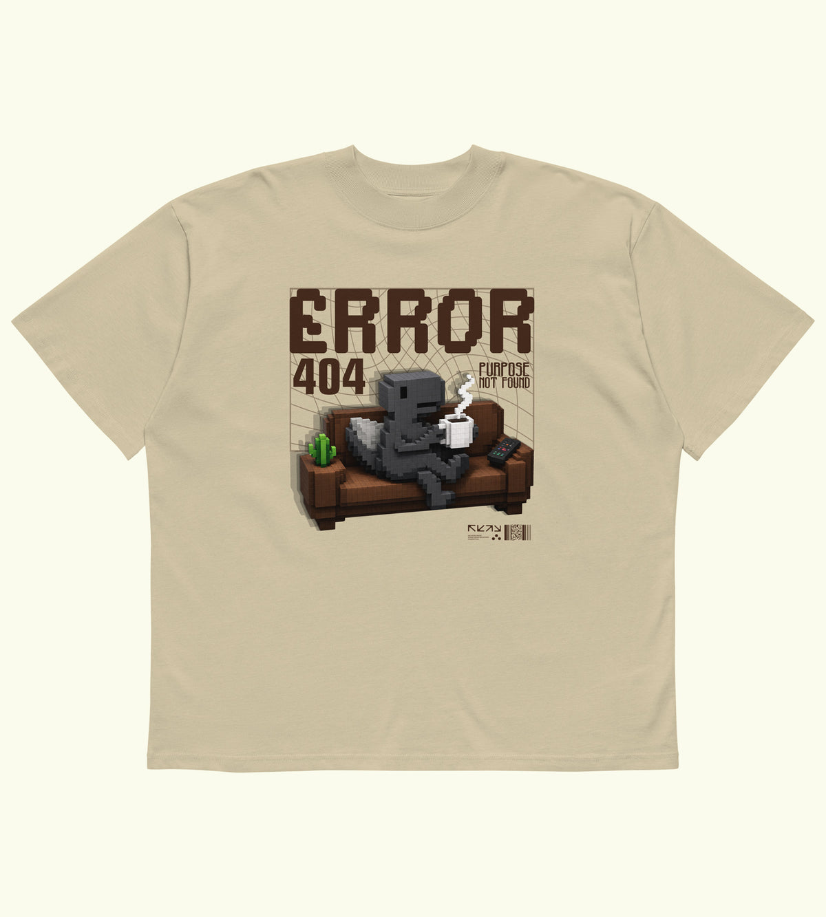 Error 404 - High Neck T-Shirt - DTG