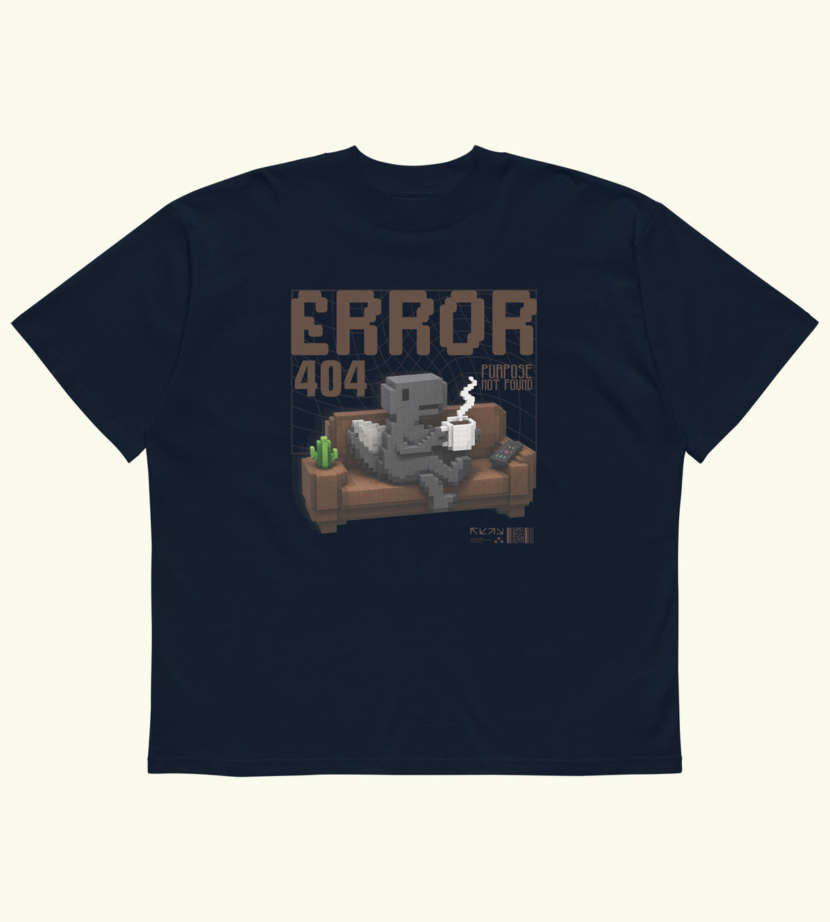 Error 404 - High Neck T-Shirt - DTG