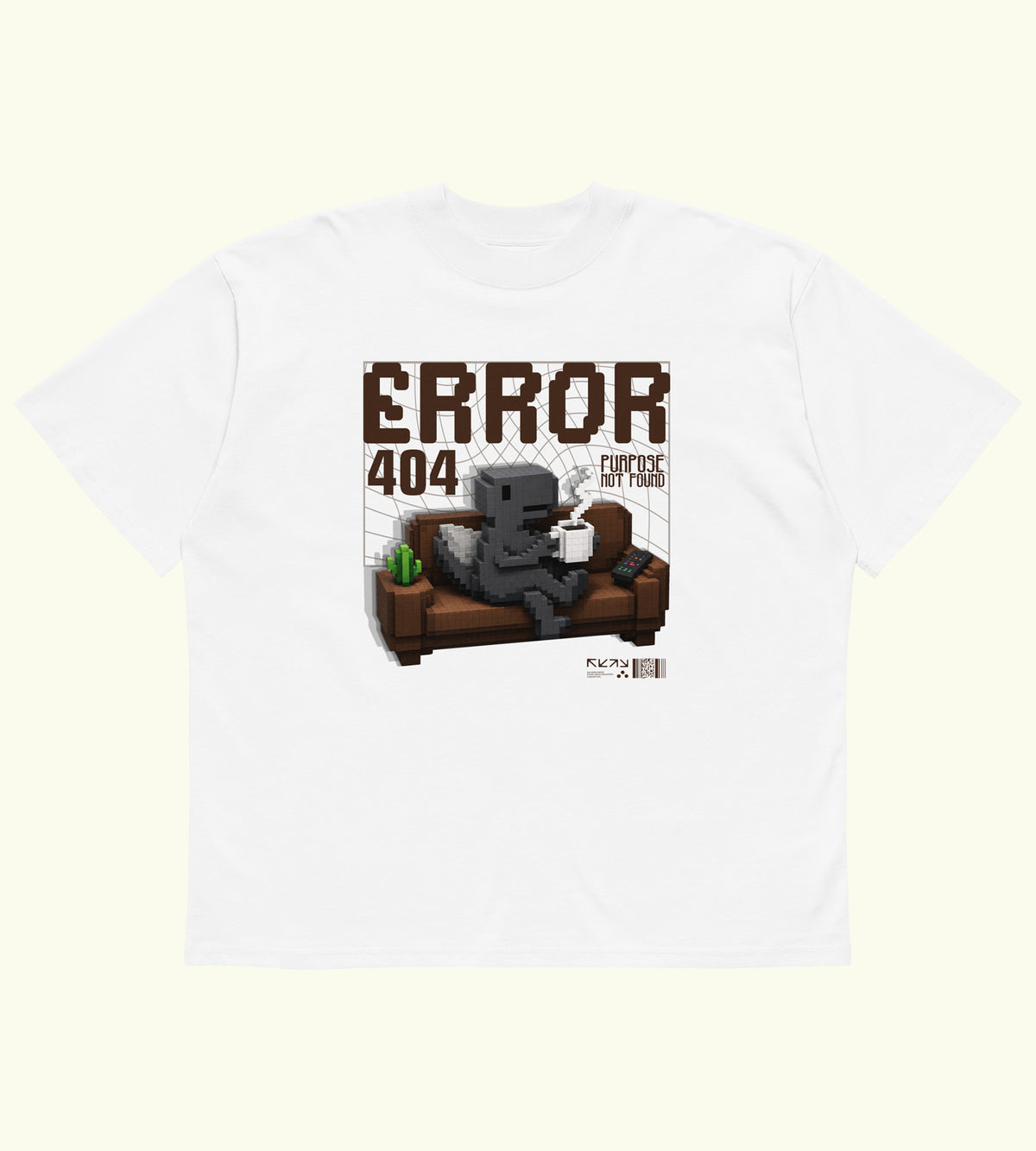 Error 404 - High Neck T-Shirt - DTG