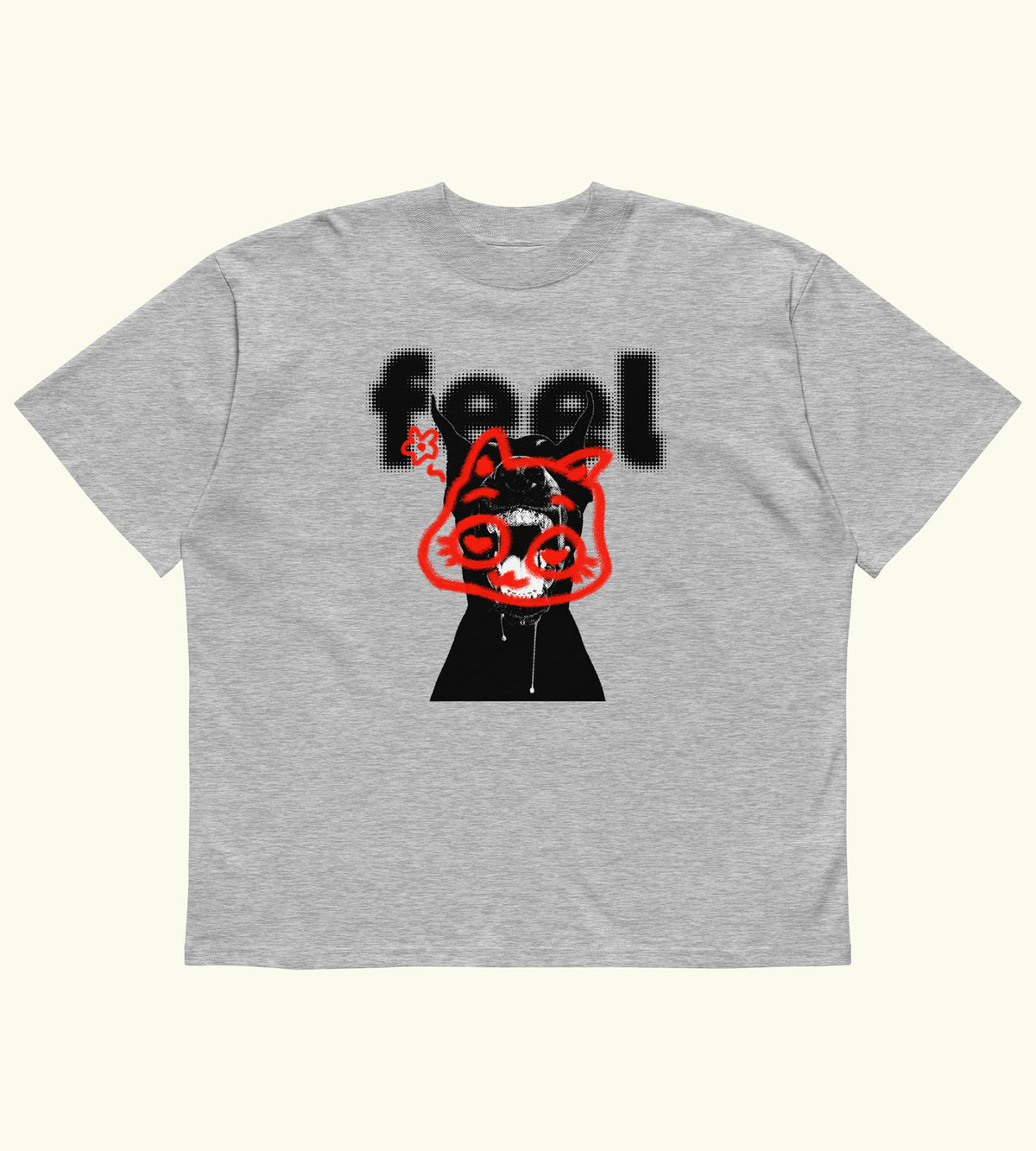 Feel me - High Neck T-shirt - DTG