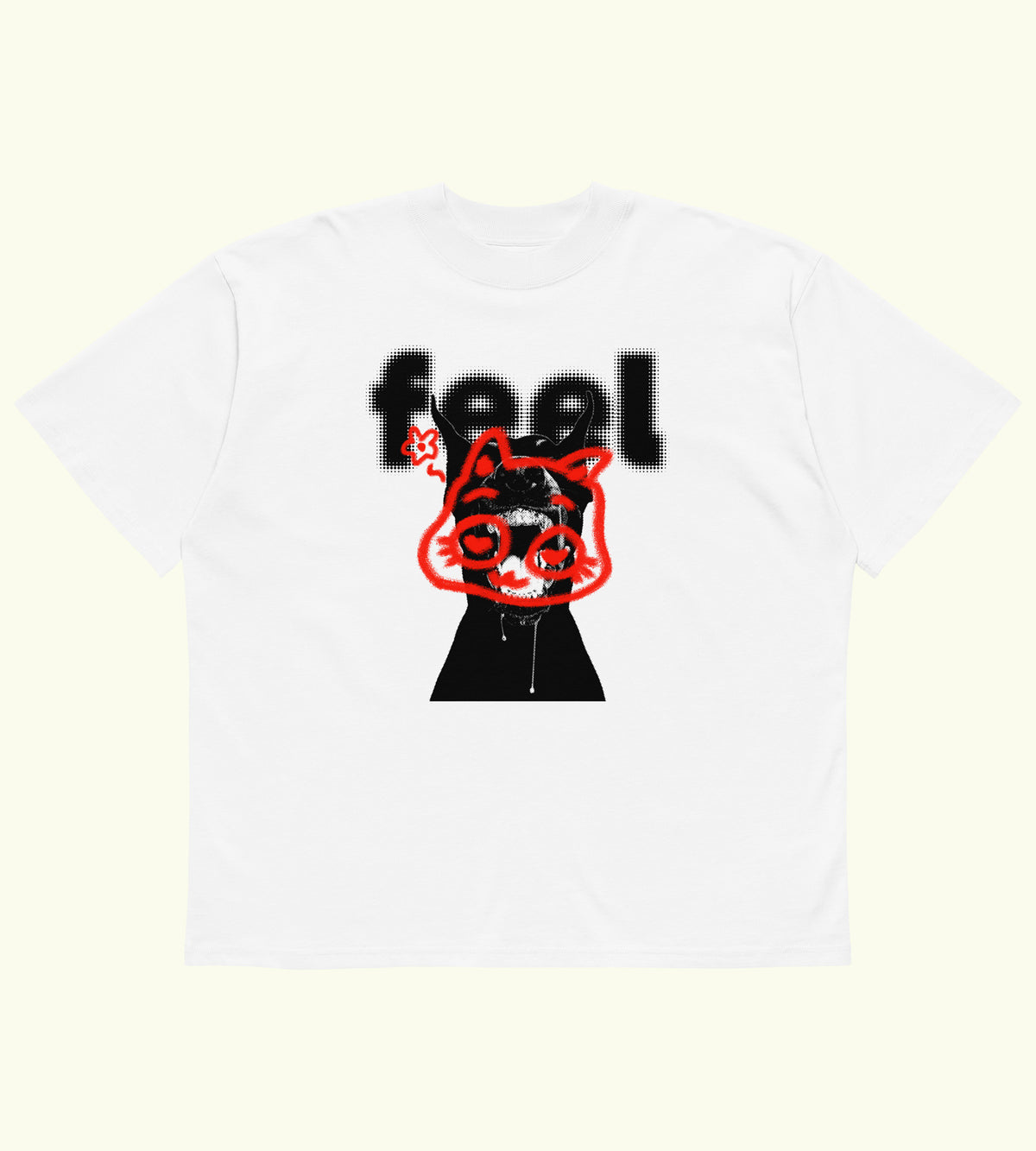 Feel me - High Neck T-shirt - DTG