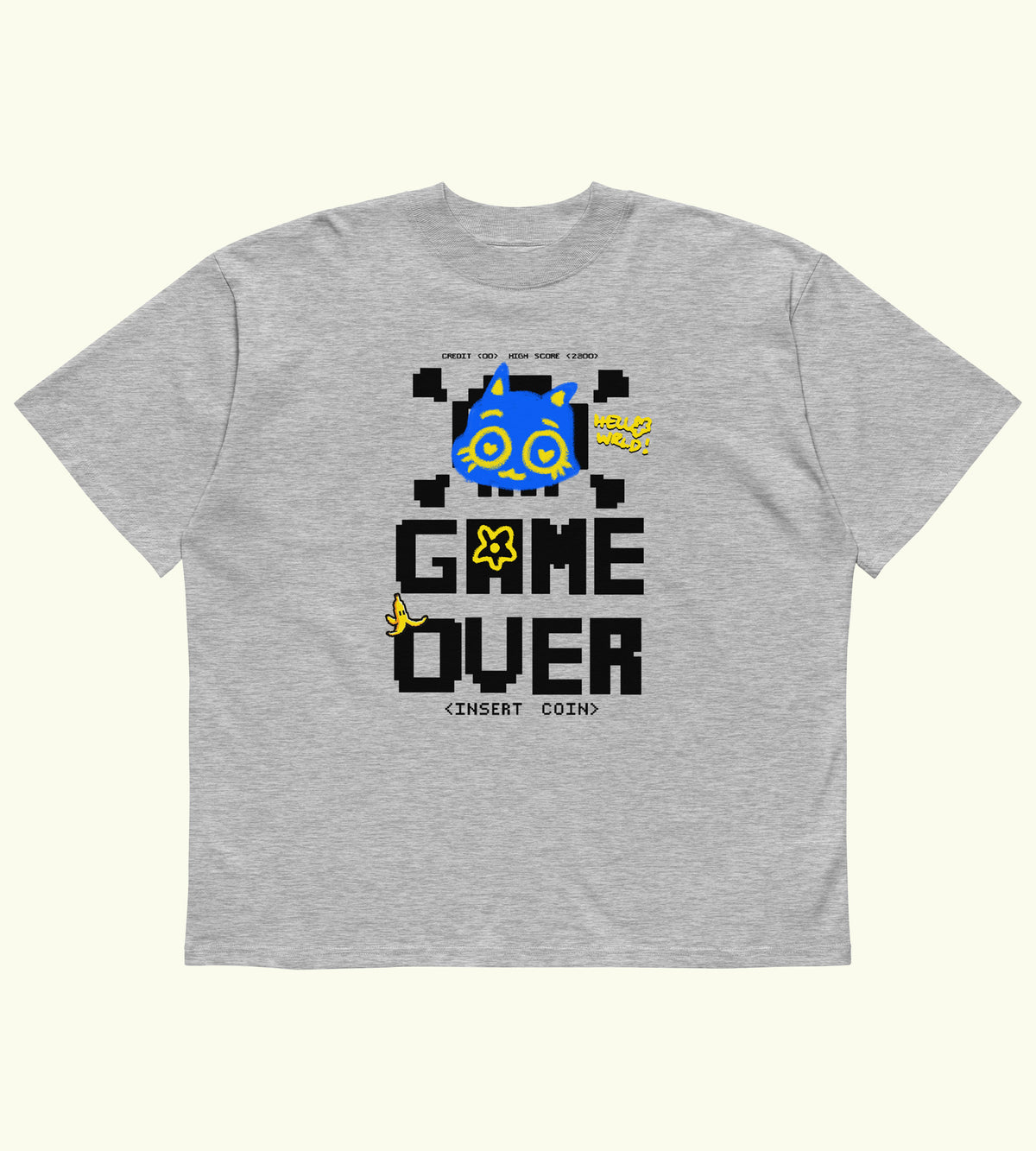 Game Over - High Neck T-shirt  - DTG