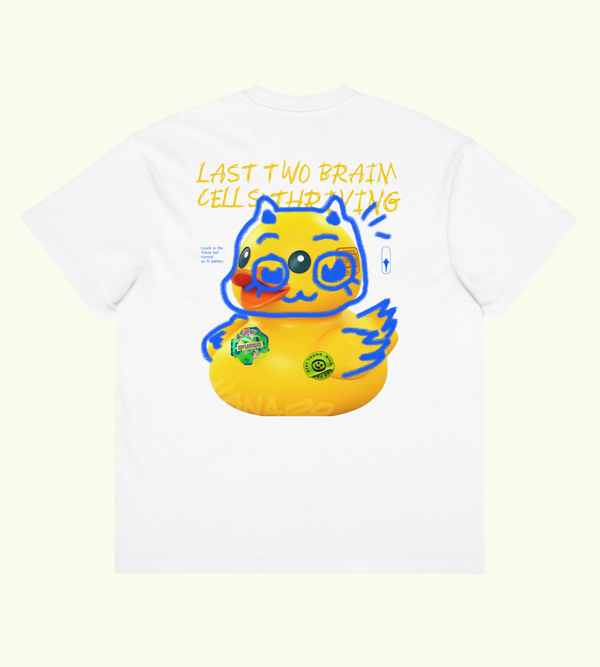 Last Two Brain Cells - Boxy Tee - DTG